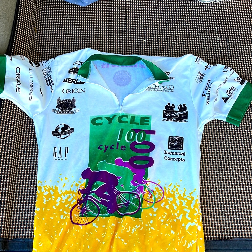 Unisex poly biking jersey- Team-in-training